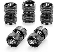 4 Pezzi Auto Cappucci delle Valvole per Maserati Ghibli, con Logo Auto Antipolvere Tappo per Valvola Tappi Valvole Pneumatici, Gomma Parapolvere Antiruggine