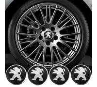 4 Pezzi Auto Coprimozzi Adesivo con Stemma per Peugeot Expert | Bj. 2007-2016, Antipolvere Copricerchi Autoadesivo Stemma Adesivo Copricerchi,60mm