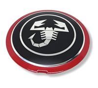 4 Pezzi Auto Coprimozzi per Abarth 500 595 695 133mm Ruota Coperchio Cerchione Coperture Hub Center Cap Cerchioni Copertura Tappi Coprimozzo