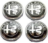4 Pezzi Auto Coprimozzi per Alfa Romeo Giulietta 159 146 156 Brera Fregi Rims 60mm Mito, Impermeabile Antipolvere Auto Ruote Centro Cerchi Copricerchi Auto Emblema Coprimozzo Ruota