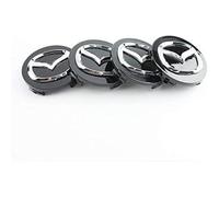 4 Pezzi Auto Coprimozzi per Mazda Speed MS MX3 CX3 CX5 2 3 6 323 626 RX8 RX7 56mm, Coperchio Centrale del Mozzo Stemma Centro Cerchi Emblema Distintivo Accessori Styling Dell'Auto,Impermeabili
