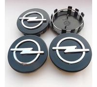 4 Pezzi Auto Coprimozzi per Opel 50mm,Copri Ruota Coppetta Coprimozzo Impermeabile Antipolvere Parti Accessori Ruote pneumatici