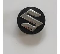 4 Pezzi Auto Coprimozzi Ruota per Suzuki Splash 2008-2012,Tappi Coprimozzo Tappi Mozzo Centrale Ruota Centrale Copri con Auto Emblema Logo Accessori Styling,Black-58mm