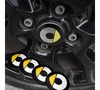 4 Pezzi Auto Coprimozzo Logo Autoadesivo per Smart Fortwo 451 450 453 Forfour Roadster Forjeremy Crossblade Forvision 56mm, Adesivi Resinati 3D Gel Stickers Stemma Coprimozzi Copricerchi Copri Badge