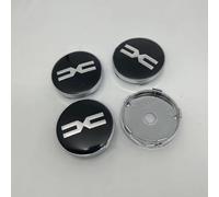 4 Pezzi Auto Coprimozzo per 56mm 60mm Dacia, Coprimozzo Del Centro di Rotella Dell'auto Impermeabile Antipolvere Accessori per Lo Styling Del Logo Dell'Auto,D-60MM