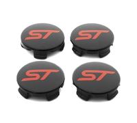 4 Pezzi Auto Coprimozzo per Ford Focus Fiesta 54mm, Coprimozzo Del Centro di Rotella Dell'auto Impermeabile Antipolvere Accessori per Lo Styling Del Logo Dell'Auto