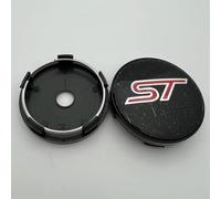 4 Pezzi Auto Coprimozzo per Ford ST Fiesta EcoSport Explorer Escort Kuga Focus 1 2 3 mk2,Coprimozzo Del Centro di Rotella Dell'auto Impermeabile Antipolvere Accessori per Lo Styling Del Logo Dell'Auto