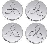 4 Pezzi Auto Coprimozzo per Mi-tsubishi Pajero Eclipse Galant 54mm, Centro Copricerchi Alta Qualità Tappi Ruote Borchie Cerchioni Accessori