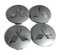 4 Pezzi Auto Coprimozzo per Mitsubishi L200 60MM,Coprimozzi Copridadi Copribulloni Protezione Ruggine Antipolv Interno Ruota Tappo Accessori