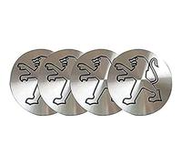 4 Pezzi Auto Coprimozzo Tappi Adesivi per Peugeot 508 56mm Coprimozzi Adesivi Centro Cerchi Tappi Hup Centrale Badge Adesivi