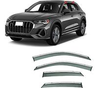 4 Pezzi Auto Deflettori d'Aria per Audi Q3 MK2-F3 2019 2020 2021 2022 2023, Anteriore E Posteriore Finestra Laterale Antiturbo Antivento Antipioggia Visiera