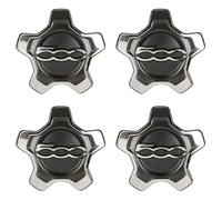 4 Pezzi Auto Emblema Coprimozzo Coprimozzi per Fiat 500X (16inch), Ruota Centrale Coprimozzo, Sostituzione Tappi Centro Mozzo Ruota