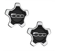 4 Pezzi Auto Emblema Coprimozzo Coprimozzi per Fiat 500X 2016-2021 2022, Ruota Centrale Coprimozzo, Sostituzione Tappi Centro Mozzo Ruota