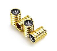 4 Pezzi Auto Valvola Pneumatici per Maserati Levante Quattroporte Ghibli GT GC GranSport Coupé Spyder MC20, Tappini Gomme Coprivalvole per Pneumatici per Auto Accessori,B