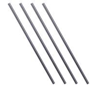 4 Pezzi Bacchetta di Grafite 300x8 MM per Fusione, Bastone Cilindrico Nero | Purità Elevata, Superficie Liscia e Compatta, per Crogioli di Vetro, Studi Elettrochimici, Studenti