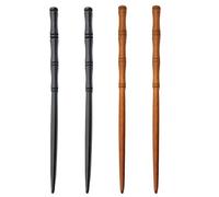 4 pezzi bacchette per capelli in legno, bacchette per capelli a forma di bambù, bacchette per capelli per donne, forcina per Capelli Intagliato, Adatto a Donne con i Capelli Lunghi