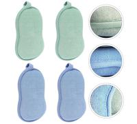 4 pezzi BAMBINI BACK-SEDED Spazzole da bagno Spazzole da bagno Bagno Esfoliante