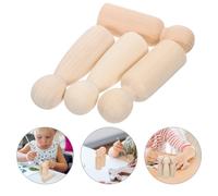 4 pezzi bambole con pioli di legno bambole con pioli di legno non finite