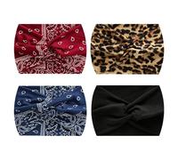 4 Pezzi Banca Di Testa Larga, Fascia Elastica Per Donne, Accessori Per Capelli Alla Moda E Personalizzata, Accessori Per Outfit, Accessori Per Acconciatura.