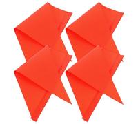 4 Pezzi Bandiera Rossa di Sicurezza Triangolare per Bicicletta e Rimorchio in PVC per Maggiore Sicurezza Outdoor