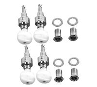 4 Pezzi Banjo Tuning Peg in Metallo Argento per Strumenti Musicali