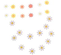 4 Pezzi Banner Festa Margherita in Carta per Compleanno | Festoni Appesi per Party Scene Layout, Riutilizzabili e Facili da Decorare