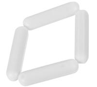 4 Pezzi Barra di Agitazione Magnetica Ptfe Cilindrica Bianca | Liquidi in Laboratorio e Piastra Calda, Proprietà senza Contatto, Resiste ad Alte Temperature