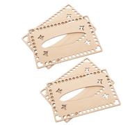 4 pezzi Base per cesto in legno naturale Cesto per uncinetto in legno vuoto