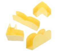 4 Pezzi Base Stabilizzatrice per Recinto Giochi, Clip Antiscivolo | Supporto Sicuro a Terra, Installazione Semplice, Uso Versatile per Recinto Box e Sponda Letto, Giallo