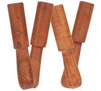4 Pezzi Bastone Nepalese per Ciotola da Canto e Buddha Accessorio | Legno Fatto a Mano, Asta per Battitura e Molatura, Resistente All'usura