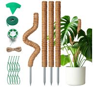 4 Pezzi Bastone Tutore per Piante 65cm Sostegno Piante Rampicanti Bastone in