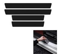 4 Pezzi Battitacco Adesivi Soglie Porte per Fiat Abarth 600 595, Auto Adesivo per Davanzale in Fibra di Carbonio Car Accessori