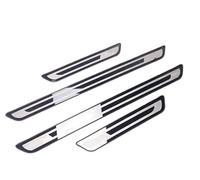 4 Pezzi Battitacco Auto in Acciaio Inox per Toyota Auris Aygo Aygo X C-HR Corolla Corolla Cross, Esterno Battitacco Protezione, Anti Graffio Door Sill Kick Plates Accessori,Black