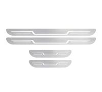 4 Pezzi Battitacco Auto per Audi RS3 2017-2022, Acciaio Inox Protezione Anti-Graffi con Pedaliera Decorativa Accessori,Silver