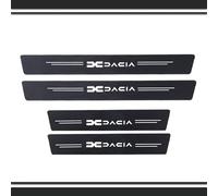 4 Pezzi Battitacco Auto per Dacia Duster Spring Jogger Logan Sandero, Fibra di Carbonio Protezione Portiere Auto Protezione AntiGraffio per Pedale Accessori Auto