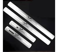 4 Pezzi Battitacco Auto per Lancia Ypsilon 2024 2023 2022 2021 2018-2011, Protezione Portiere Auto in Acciaio Inox Protezione Antigraffio per Pedale Accessori Auto