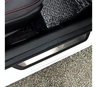 4 Pezzi Battitacco Auto per Maz-da CX-30 CX30 2017-2022, Inossidabile Antiscivolo AntiGraffio Soglia della Porta calciere Protezioni del Pedale dello Car Styling Accessorio