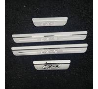 4 Pezzi Battitacco Auto per Mazda CX-5 2024 2023 2022 2021-2017, Protezione Portiere Auto in Acciaio Inox Protezione Antigraffio per Pedale Accessori Auto