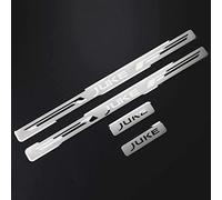 4 Pezzi Battitacco Auto per Nis-san JUKE 2010-2020, Esterno Battitacco Protezione Plates, Protezioni del Pedale Dello in Inossidabile, Car Styling Accessorio