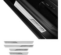 4 Pezzi Battitacco in Acciaio Inossidabile per Auto Sticker per Peugeot 2008 II Active/Allure/GT Pack SUV 2019-2022 2023 2024, Esterno Battitacco Protezione Plates Anti-Graffio Scuff Adesivi