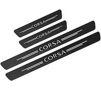 4 Pezzi Battitacco in Fibra di Carbonio, per Opel Corsa D A B C E F OPC 2017-2021 Auto Accessori Protezione Esterna del battiscopa del davanzale della Porta