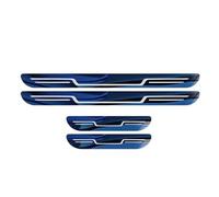 4 Pezzi Battitacco per Auto Sticker per Hyundai Azera 5. Generation (HG), Acciaio Inossidabile Adesivi Soglia Anti-Graffio Antiscivolo Protezione Porta Soglia Sticker,A/Blue