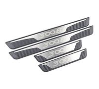 4 Pezzi Battitacco per Porta Acciaio Inossidabile per Peugeot 3008 3008GT 2021-2017, Pellicola Adesiva Auto Sottoporta, Set Battitacco Portiere, Car Sill Guardie, Adesivi per Battitacco Auto