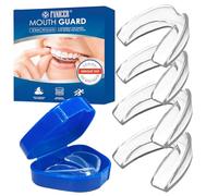 4 Pezzi Bite Bruxismo, Bite Notturno, Bite Dentale in 2 Misure, Bite Antirussamento, Bruxismo Bite Notturno, Riduzione del Digrignamento