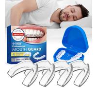 4 Pezzi Bite Bruxismo Notturno Automodellante, 2 Taglie Bite Dentale per il Digrignamento Notturno dei Denti, Modellabile Mouth Guard, Migliorare il Sonno, Bait Protezione Denti Notturno