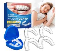 4 Pezzi Bite Bruxismo Notturno Automodellante, Bite Dentale Notturno, Anti Digrignamento dei Denti,Antirussamento Antirumore, Per Migliora La Qualità Del Sonno(2 cm di altezza)