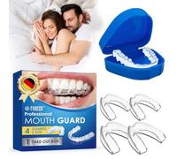 4 Pezzi Bite Bruxismo Notturno, Paradenti Notturno, Byte Notte Automodellanti, Riutilizzo, Riduce Il Russare, Migliora Il Sonno, Mouth Guard Teeth Grinding, Per Adulti