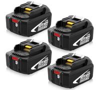 (4 pezzi) BL1850B Batteria di ricambio per Makita Batteria 18V 5.5Ah per Makita 18V BL1860B BL1850B BL1840 BL1830 BL1815 BL1850B BL1835 BL1860B BL1845 BL1850 194205-3 LXT-400 con batteria a LED