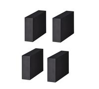 4 Pezzi Blocchi Ammortizzanti In Gomma Cuscinetti Antivibranti Spessore Foglio 2-50mm 50×50mm Adatto For Industria Costruzione Trasporti Elettrodomestici For Esterni Mobili Materiale Tampone(50*50*12m