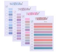 4 Pezzi Blocchi per Appunti Adesivi Colorati, Pianificatore Cose | Carta, Adesione Sicura e Riscrittura Fluida, per Casa e Negozio, Uso Multifunzione Quotidiano